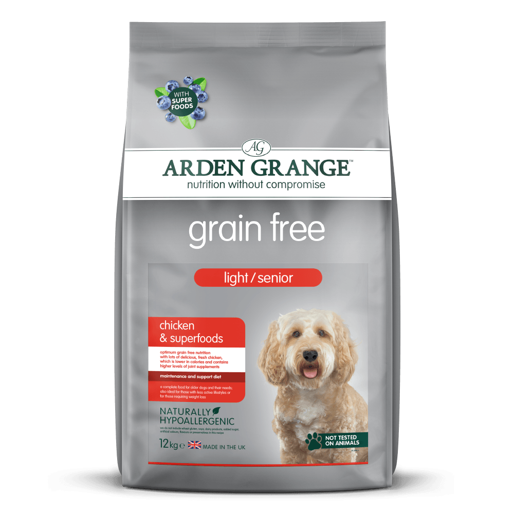 Arden Grange Senior Dog Light Grain Free Chicken Superfoods, 12KG