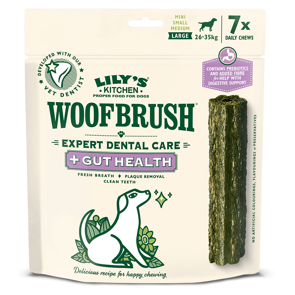 Lily's Kitchen Dog Woofbrush Gut Health Dental Chew Large