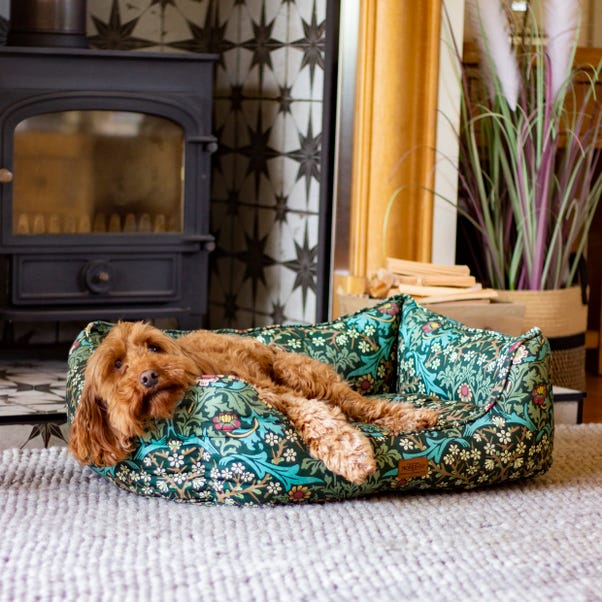 William Morris Square Dog Bed Blackthorn Print – Ormskirk Pets