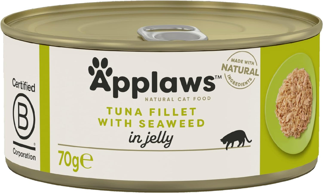 Applaws Cat Tin Tuna Seaweed in Jelly 70g x 24 – Ormskirk Pets