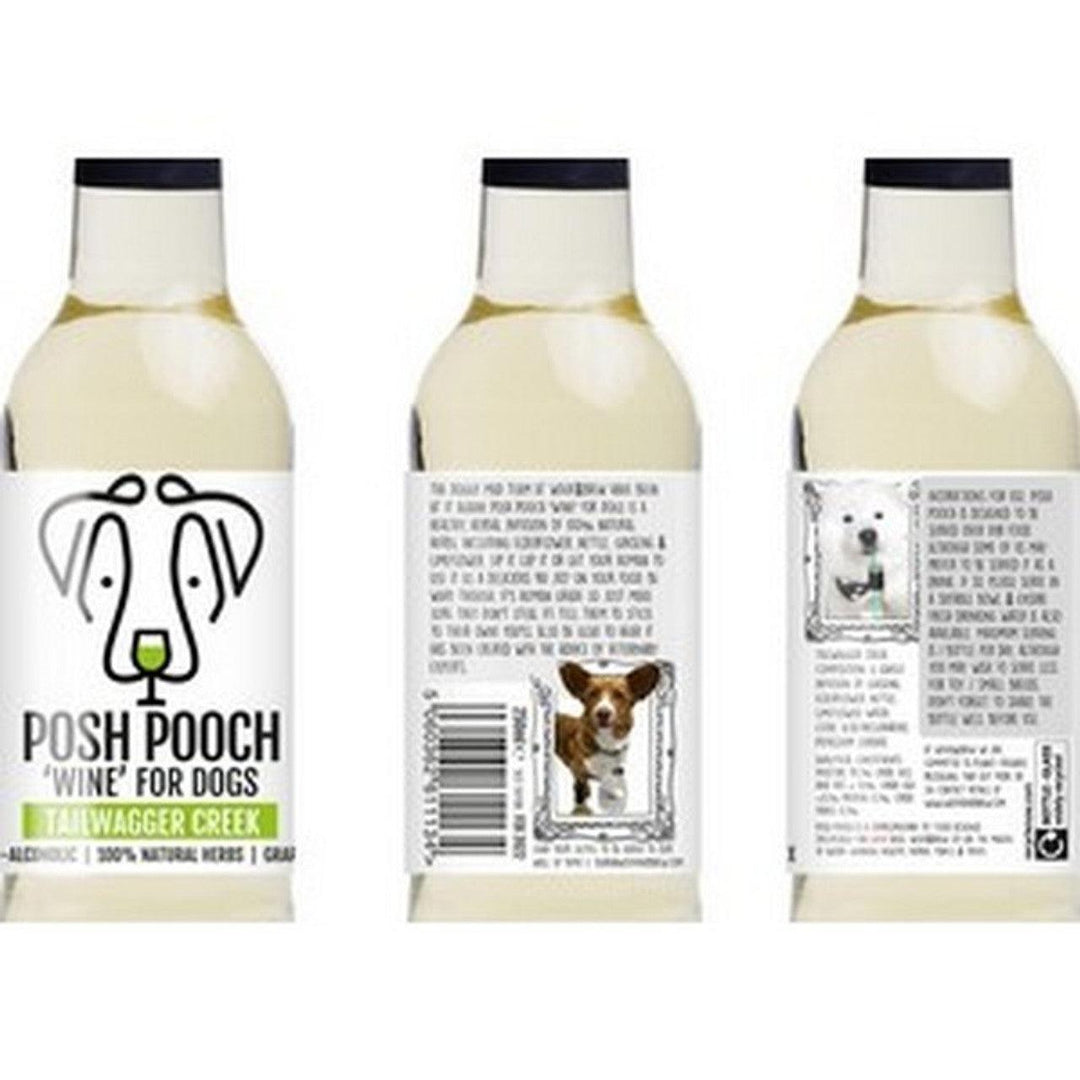 Woof Brew Posh Pooch Wine For Dogs Pethouse White 250ml
