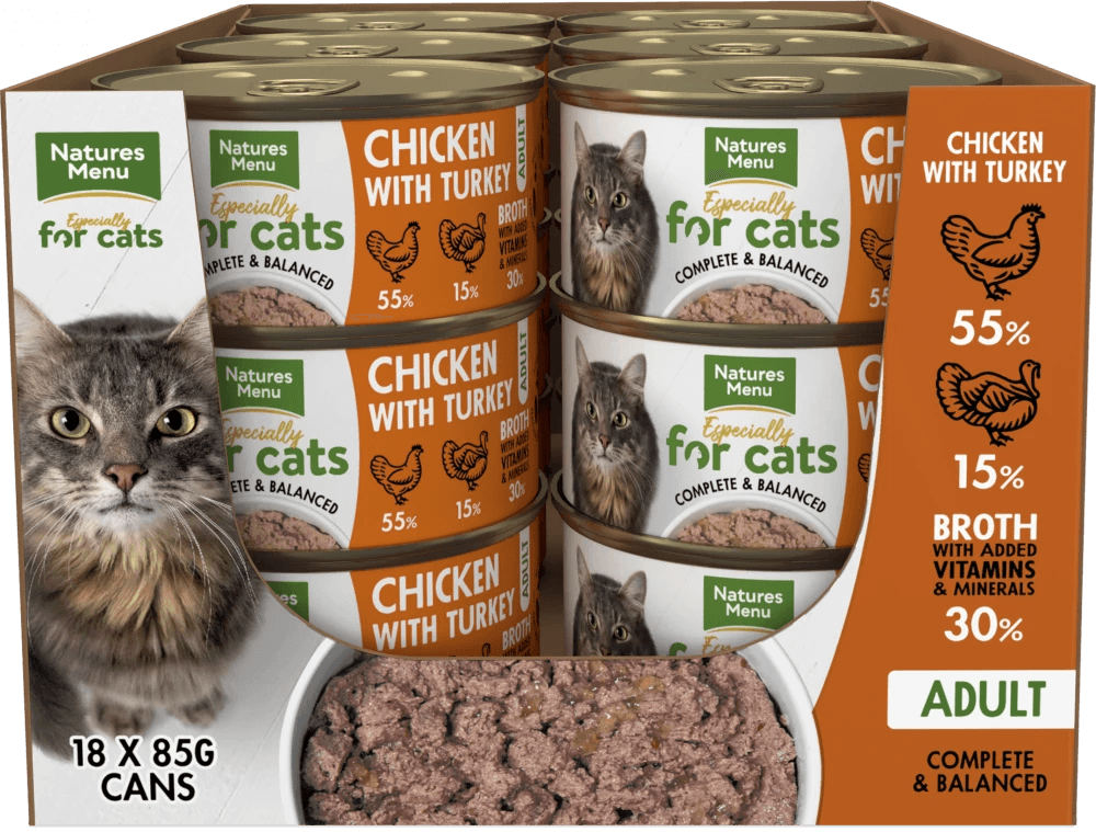 Emnu Cat Natures Menu Especially For Cats Chicken & Turkey 18x85g – Ormskirk Pets